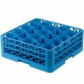 Carlisle Foodservice RW20-114 OptiClean NeWave 20 Compartment Glass Rack with 2 Extenders 271RW201